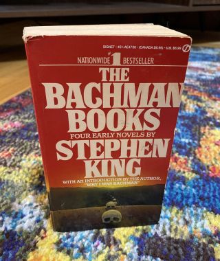 The Bachman Books By Stephen King; 1st Signet Omnibus Printing Nov 1986 Rare Oop