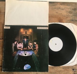 Paul Mccartney Wing Back To The Egg White Label Test Pressing Very Rare Uk Press
