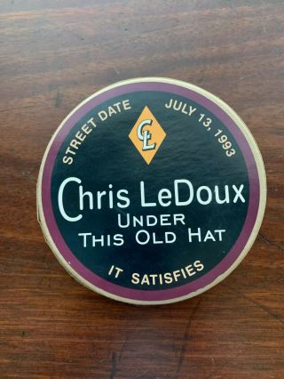 Rare Chris Ledoux Under This Old Hat Promo Copenhagen Can With Cd