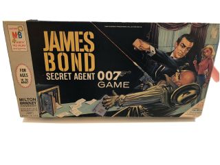 Rare Vintage 1964 James Bond Secret Agent 007 Milton Bradley Game - Complete