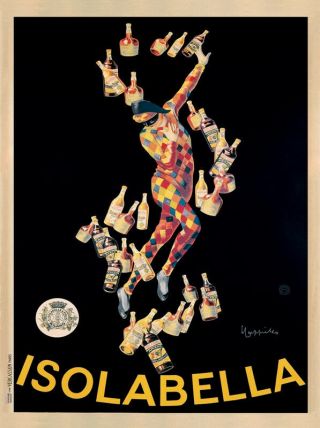 Isolabella,  1910 Leonetto Cappiello Art Print Vintage Wine Bar Poster 23.  5x31.  5