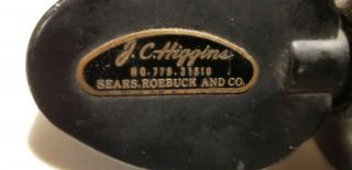 Rare Vintage Collector JC Higgins (Sears) Spinning Reel - No 779 - 31510 - Japan 2