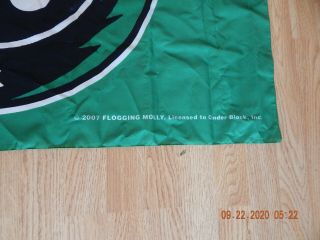 Rare Flogging Molly Green Cloth Textile Poster Flag 28 