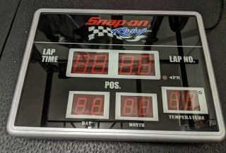 Snap On Racing Pit Clock Rare