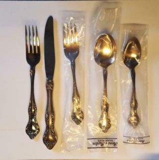 Vintage Flatware 5 Piece Set,  Reed And Barton Wisteria Pattern