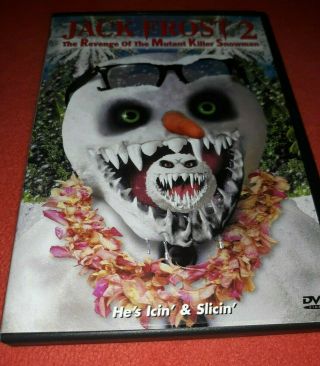 Jack Frost 2: Revenge Of The Mutant Killer Snowman (dvd) 2000 Horror Rare Sequel