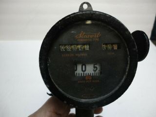 Antique 1910s 20s Automobile Stewart Magnetic Type Speedometer