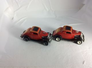 Hot Wheels Real Riders 3 Window 34 Ford Coupe.  Rare White Hubs & Grey
