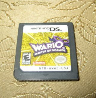 Wario: Master Of Disguise Nintendo Ds Lite Dsi Xl 3ds 2ds Game Authentic Rare