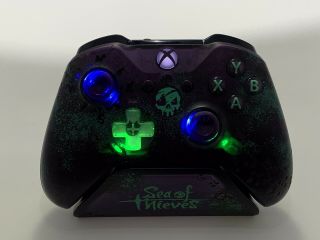 Limited Edition Sea Of Thieves Xbox One Controller Rare Led Mod