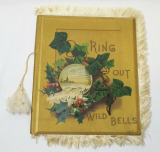Antique 1882 Ring Out Wild Bells Alfred Tennyson Book Lee & Shepard Illustrated