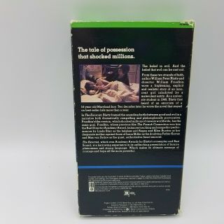 1986 The Exorcist VHS by Warner Home Video,  Linda Blair Rare 2