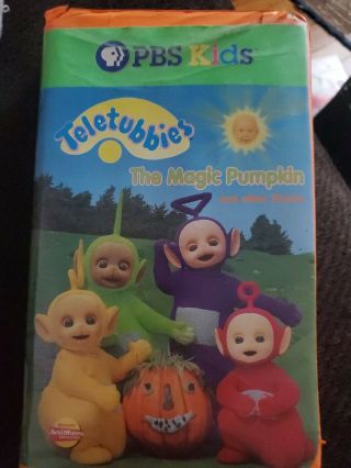 Teletubbies The Magic Pumpkin & Other Stories Vhs Teletubbies Rare Halloween Pbs
