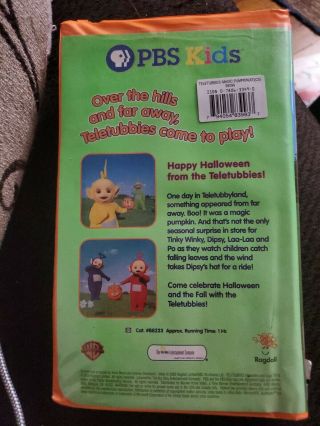 Teletubbies The Magic Pumpkin & Other Stories VHS Teletubbies RARE Halloween PBS 2