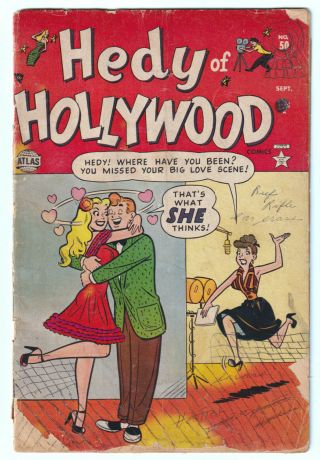 Hedy Of Hollywood 50 (1952 Atlas) Decarlo C,  Gga; Rare Last; No Cgcs,  Only Ebay