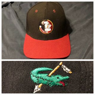 Vintage Florida State Seminoles Strapback Hat Cap Fsu Rare Side Logo