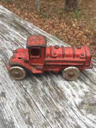Antique Arcade Or Other Cast Iron Tanker Truck - 1920’s
