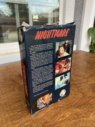 Nightmare Rare Continental Video Big Box Horror VHS 4