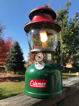 Vintage Rare Coleman Christmas Lantern 200a,  Sunrise Pyrex 11 - 51