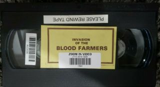 Invasion Of The Blood Farmers Vhs RARE CULT ED ADLUM DEAD 2
