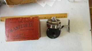 Vintage Airex Bache Brown Mastereel No.  2 Spinning Reel W/box