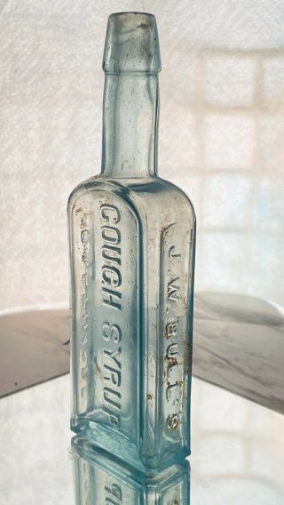 1880’s Antique Cough Syrup Bottle J.  W.  Bull’s Baltimore Quack Medicine 6”