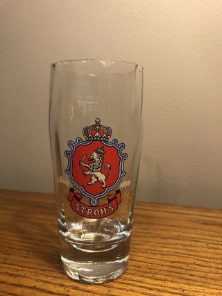 Vintage Pilsner Stroh’s Beer Glass Made In Germany.  25l Rare