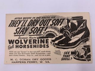 (2) Rare / M.  C Doran Dry Goods Harpers Ferry West Virginia Post Cards 2