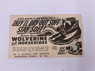 (2) Rare / M.  C Doran Dry Goods Harpers Ferry West Virginia Post Cards 3