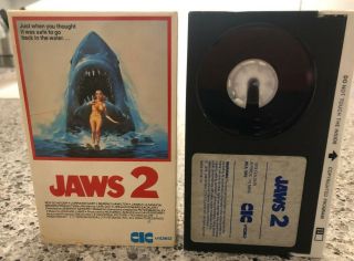 Jaws 2 (1978) Beta Pal Not Vhs Rare Cic Video Htf Oop Betamax Roy Scheider