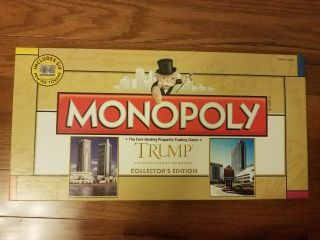 Rare Trump Monopoly Collector’s Edition Board Game.