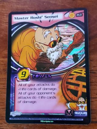 Master Roshi Sensei Ultra Rare Dragon Ball Z Trading Card Game Holo Foil