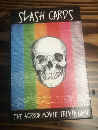 Slash Cards The Horror Movie Trivia Game Rare Oop Family Fun