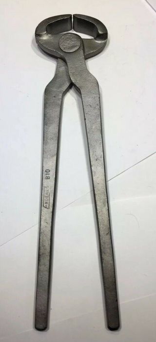 Antique Enderes B10 Blacksmith Horseshoe Farrier Nippers Nail Pullers Pliers