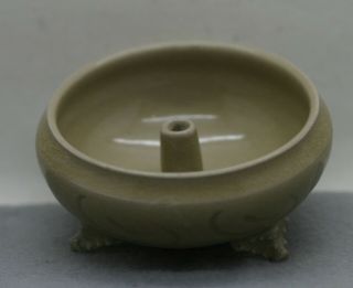 Unusual Vintage Chinese Longquan Glaze 龙泉窑 Celadon Porcelain Incense Burner