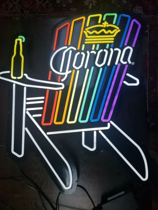 Very Rare Lgbt Carona Led/neon Style Adirondack Chair Light