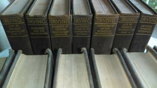 Washington Irving Antique Book Set 13 volume set Co - operative Publication 3