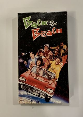 Back To The Beach (vhs,  1991) Oop Rare Frankie And Annette,  Pee Wee Herman