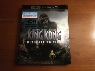 King Kong: Ultimate Edition (4k Ultra Hd/blu - Ray,  2005,  Includes Rare Slipcover)