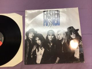 Faster Pussycat Vinyl S/t Import France Gema Rare 960 - 730 - 1 Vg Read