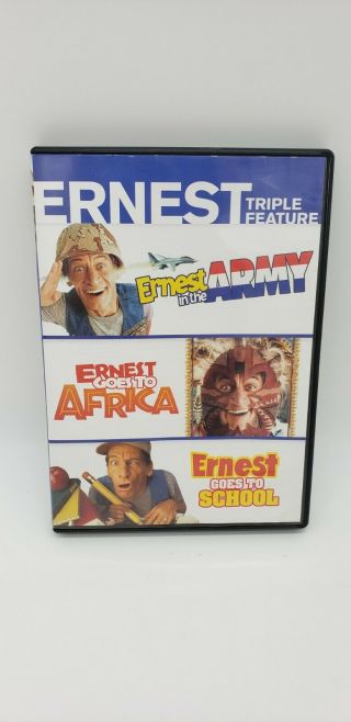 Ernest Triple Feature: Army/africa/school - Dvd Oop Rare