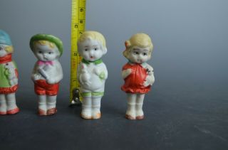 6 Vintage Made in Japan Bisque Boy and Girl Dolls / Figurines Made in Japan 3