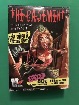 The Basement Vhs Big Box - Camp Motion Pictures - Oop Rare