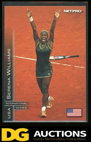 Serena Williams 2003 Netpro International Glossy 2 Rc Tennis Rookie Rare
