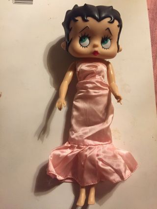 12” Betty Boop Doll In Pink Dress,  1986?