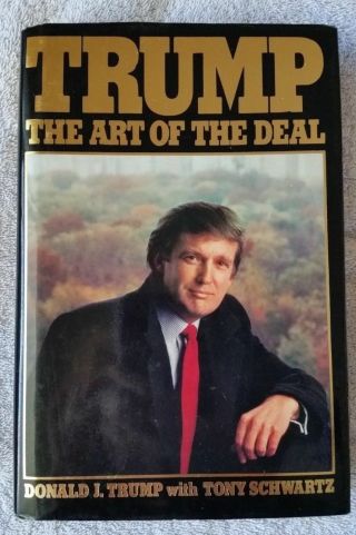 True First Edition,  The Art Of Deal Donald Trump President Rare Collectible Book