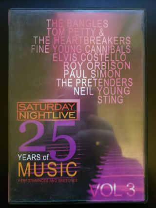Saturday Night Live 25 Years Of Music Vol 3 Rare Oop Dvd Buy 2 Get 1