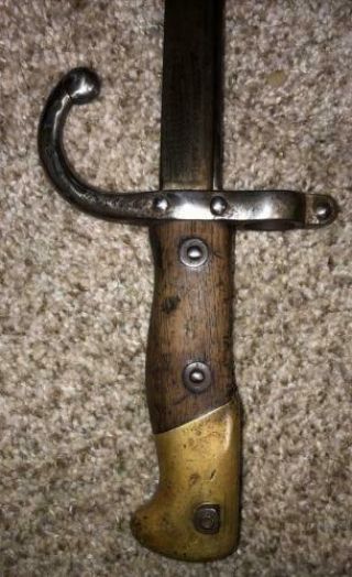Antique French Model 1874 Gras Sword Bayonet - No Sheath