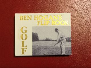 Ben Hogan Golf Flip Book Vintage Hogan Swing Images Rare Old Stock