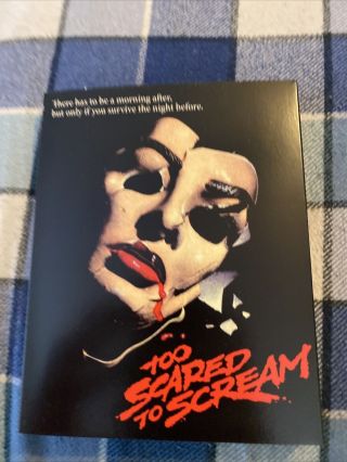 Too Scared To Scream Blu - Ray With Rare Oop Limited Edition Slipcover